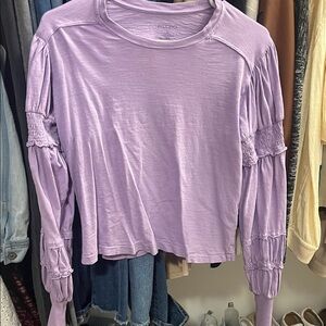Pilcro Women's Lilac Long Sleeve Top